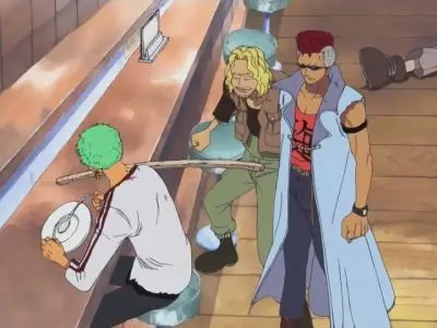 Consulter les informations sur l'épisode Le chasseur de pirates de la rumeur ! Le sabreur errant Zoro !