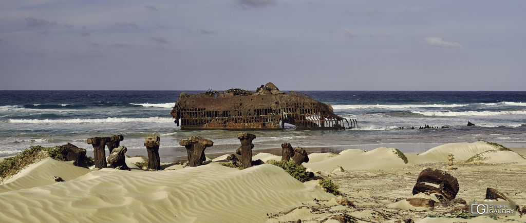 Restes du naufrage du Cabo Santa Maria