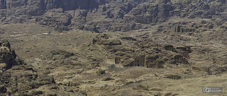 Chaque morceau de rocher est sculpté à Petra...