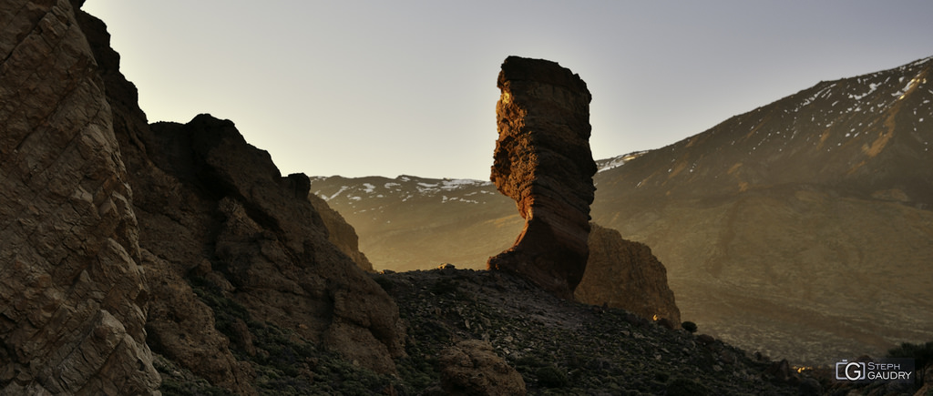 Coucher de soleil sur le Roque Cinchado