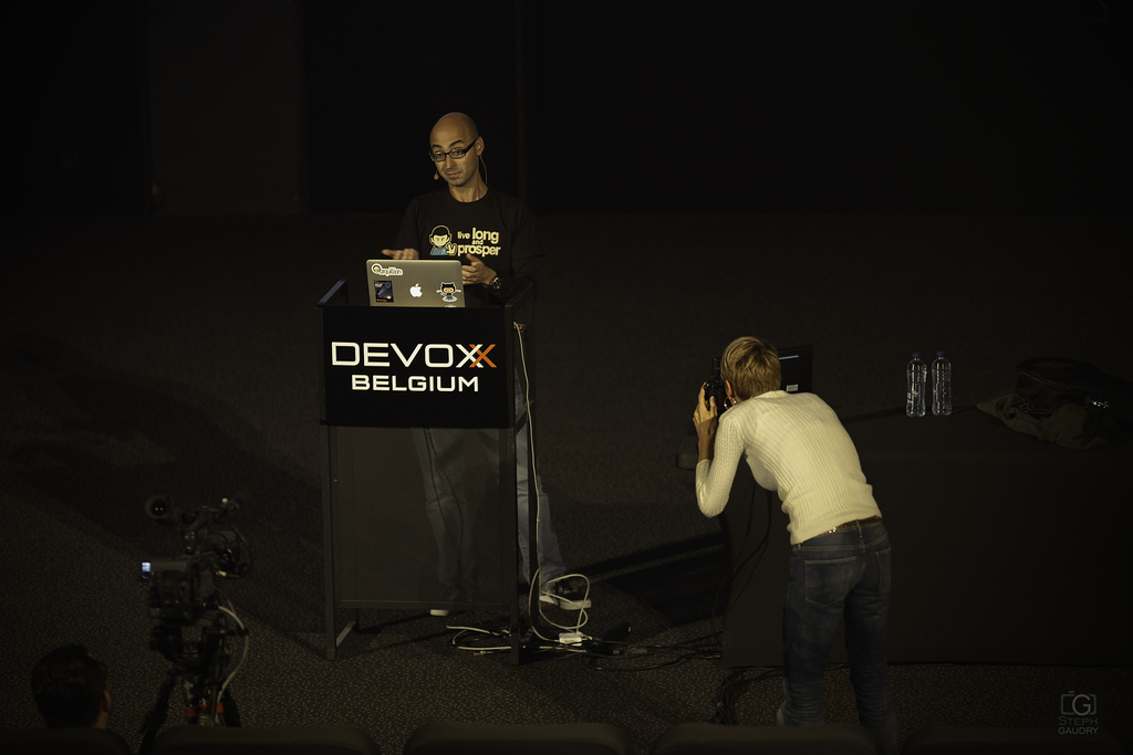 Alex Soto @ Devoxx2015... and the official photographer