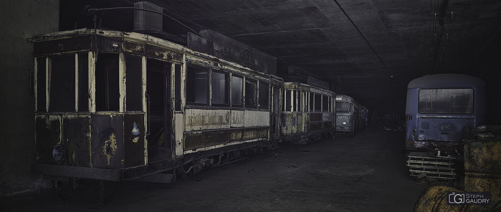 The abandoned streetcars