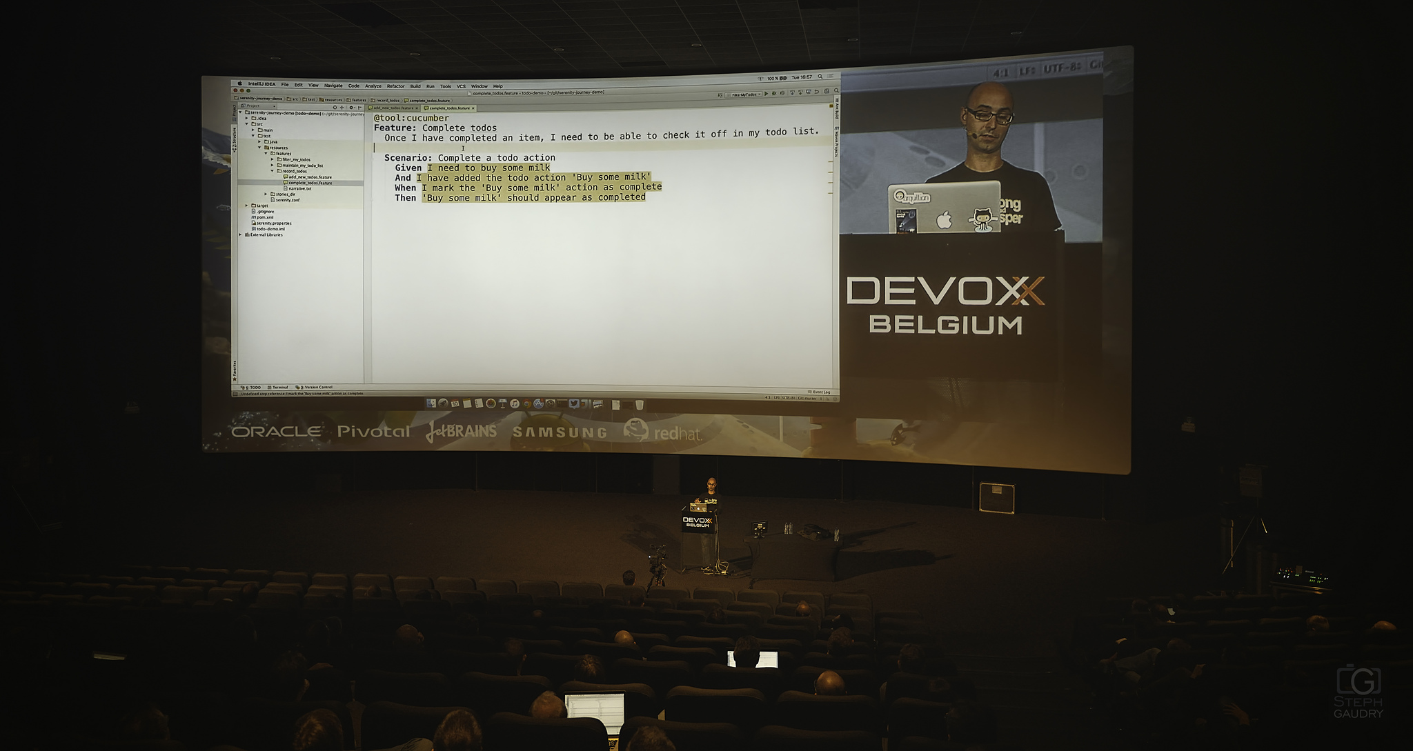 Cliquez sur la photo pour afficher le diaporama en meilleure qualité Stories for Serenity BDD - Devoxx2015