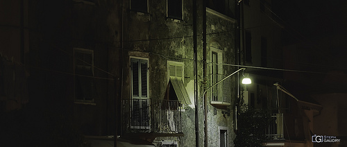 Colonnata, sotto il monumento al cavatore