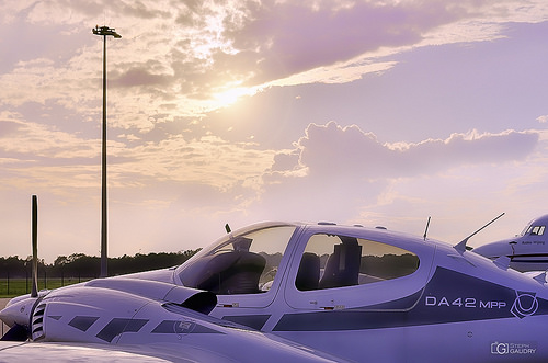 Time to leave - EHEH Airport Sunset