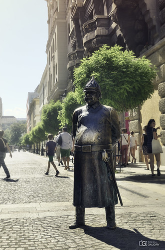 Hungarian policeman statue