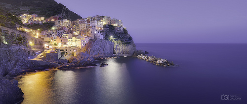 Notte Manarola nelle Cinque Terre