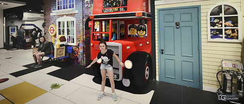 Life-size Lego London bus