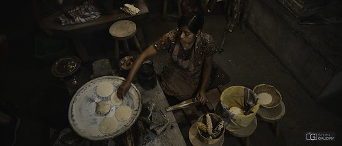 Preparación de tacos mexicanos.