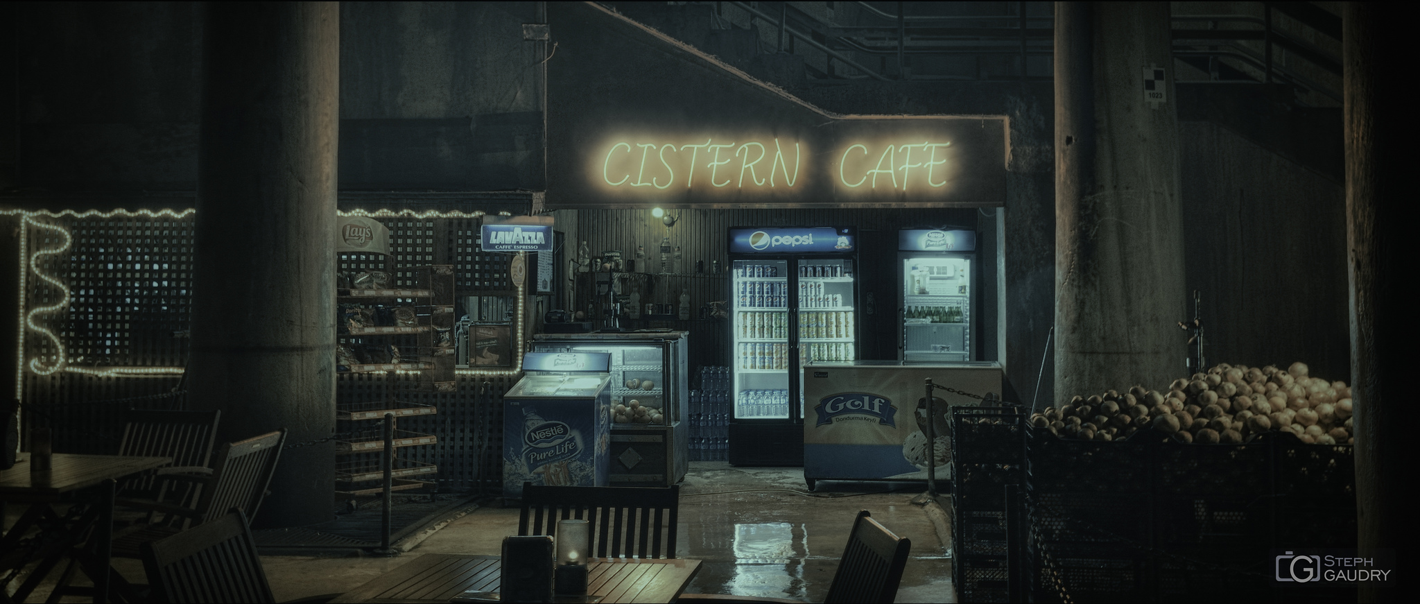Istanbul - Cistern Cafe [Klik om de diavoorstelling te starten]