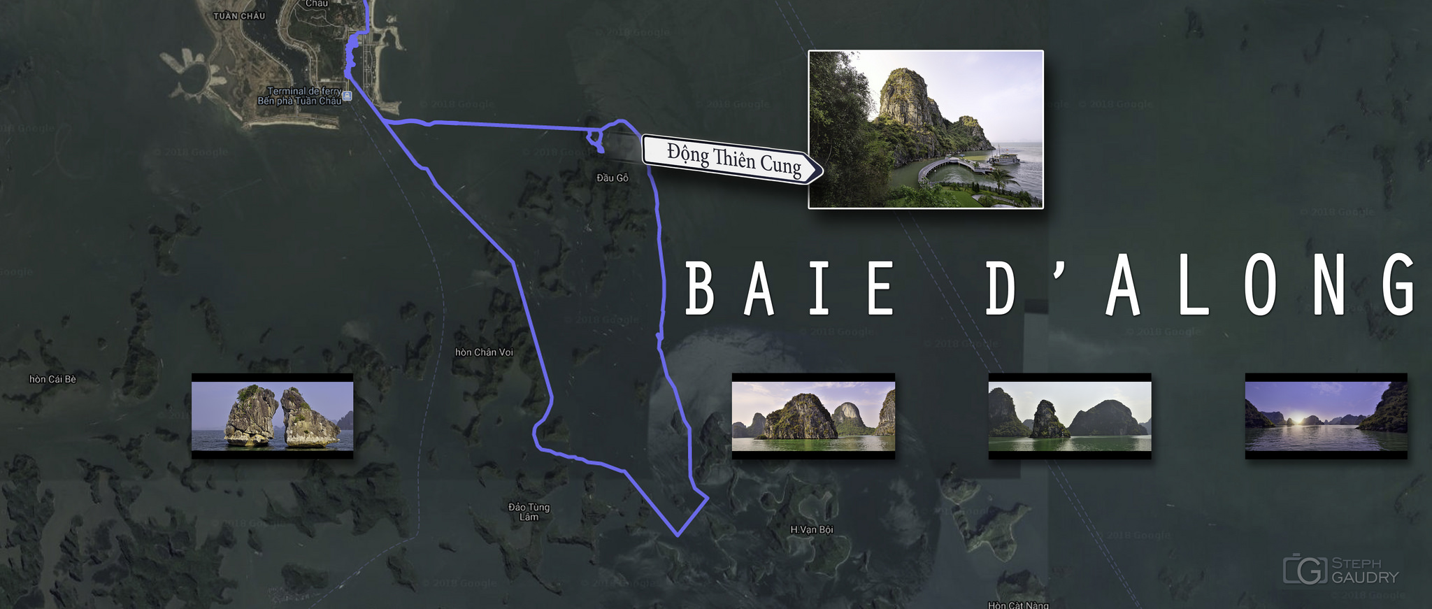 Carte de la baie d'Ha Long