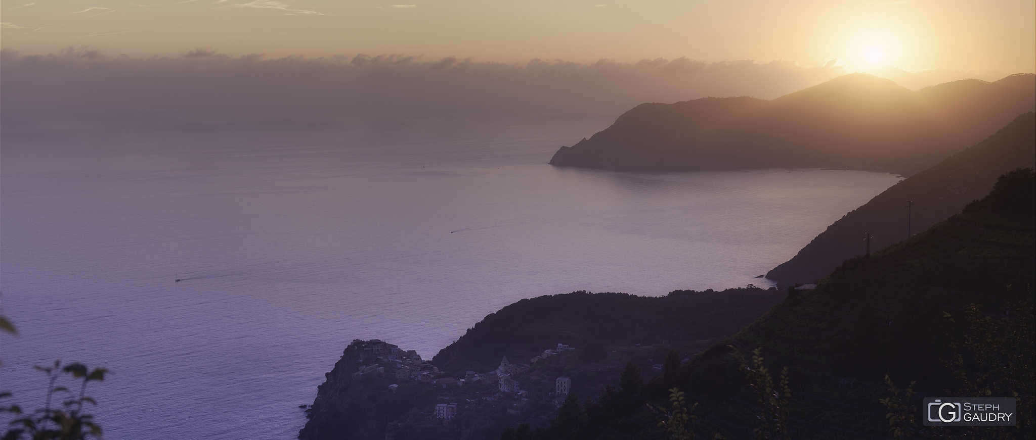 Paesaggi delle cinque terre / Tramonto sulle cinque terre