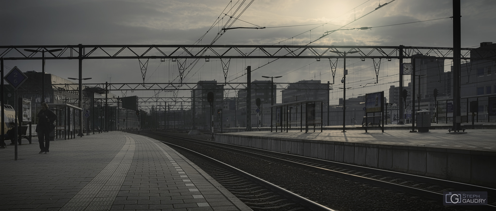 Eindhoven, les quais de la gare [Klicken Sie hier, um die Diashow zu starten]