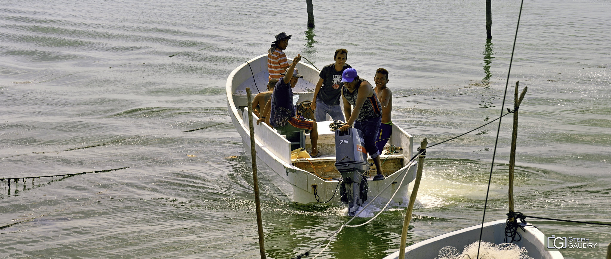 Champotón - les pêcheurs [Klik om de diavoorstelling te starten]