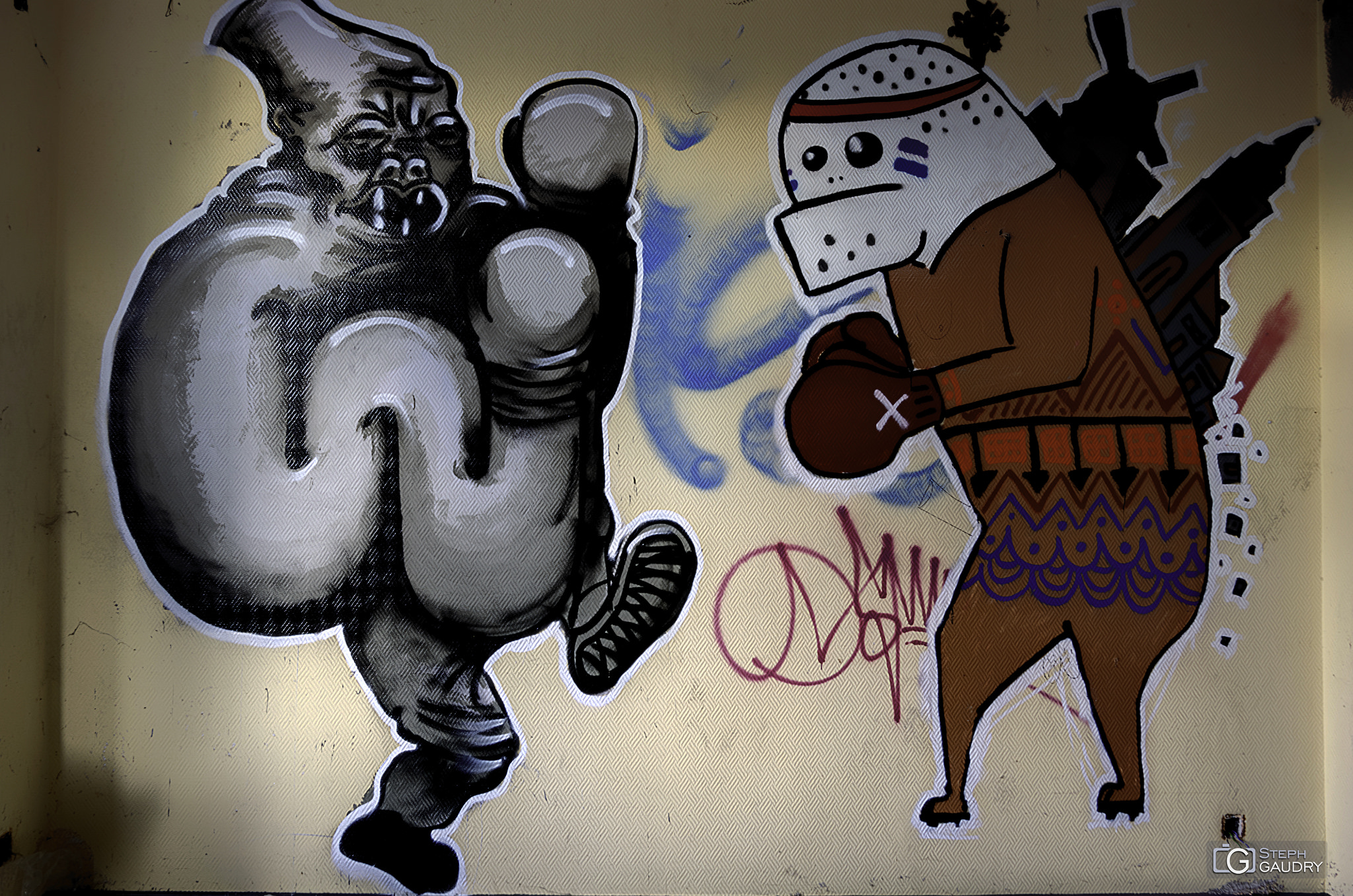 Fresques et graffiti / Doel, fighting and struggeling