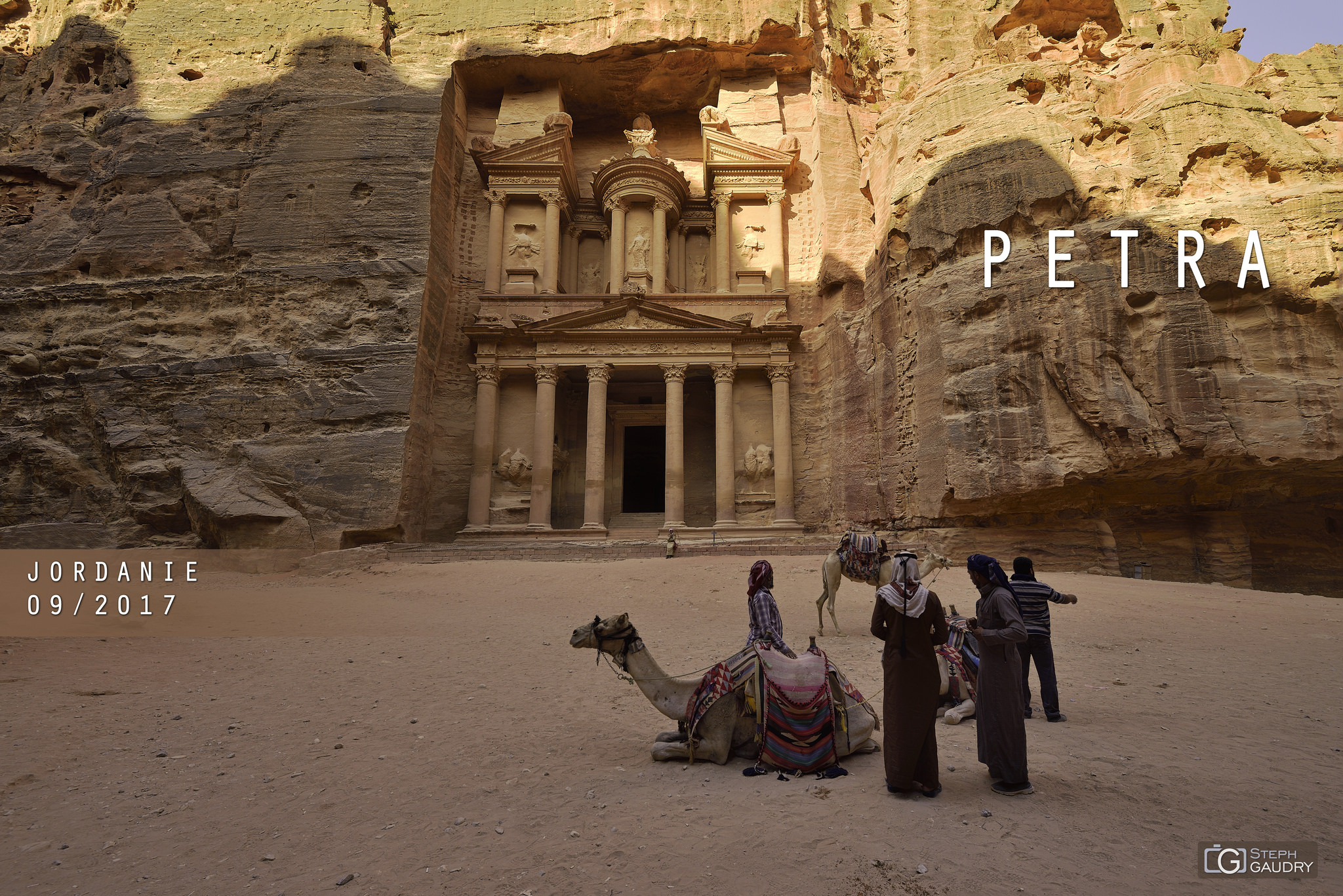 La Khazneh à Petra. [Klicken Sie hier, um die Diashow zu starten]