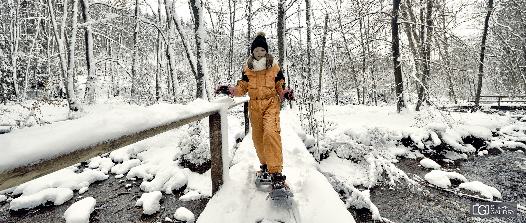 Promenades hivernales / Léa en raquettes