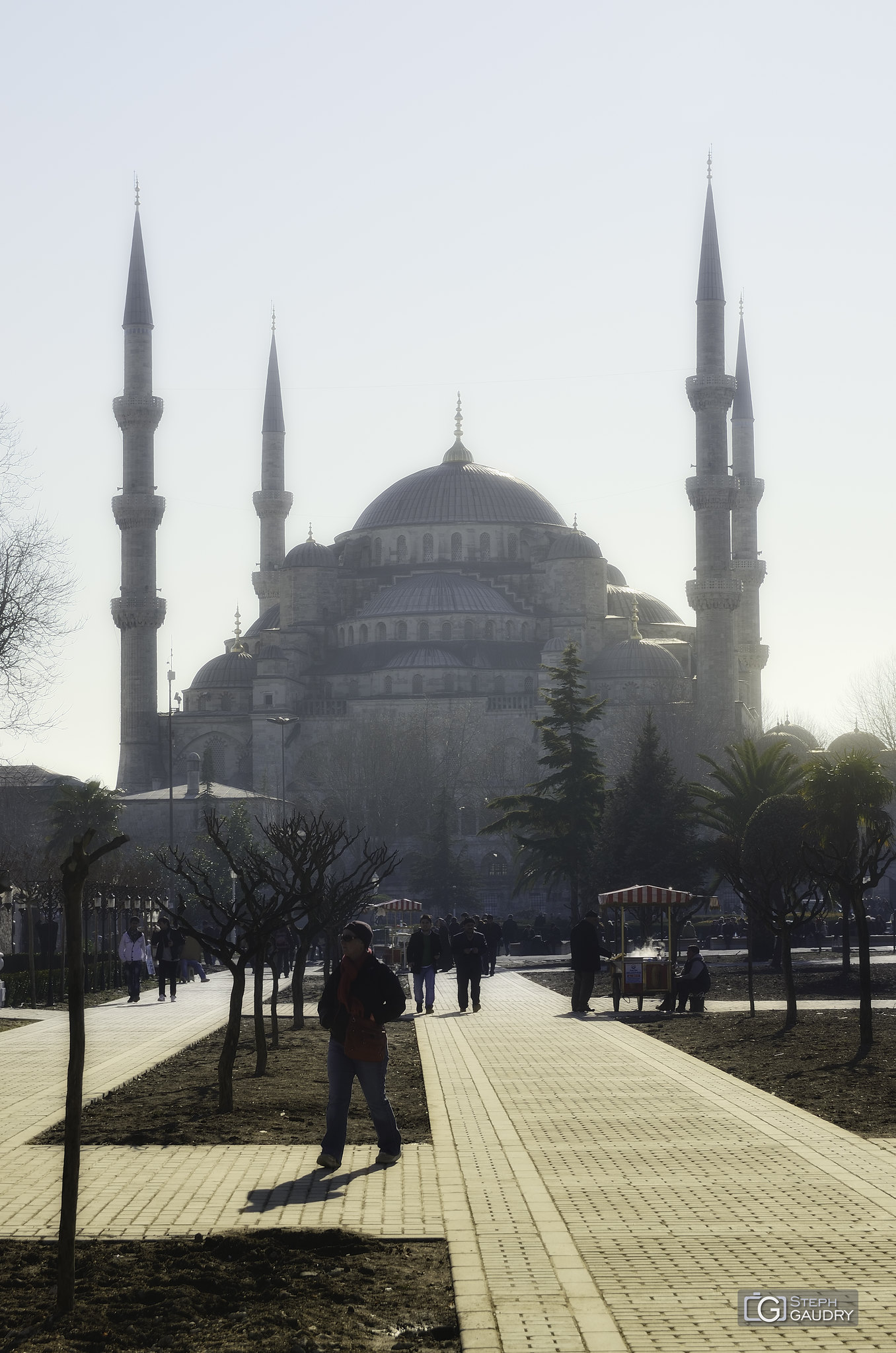 La mosquée bleue de Constantinople (Istanbul) [Klik om de diavoorstelling te starten]