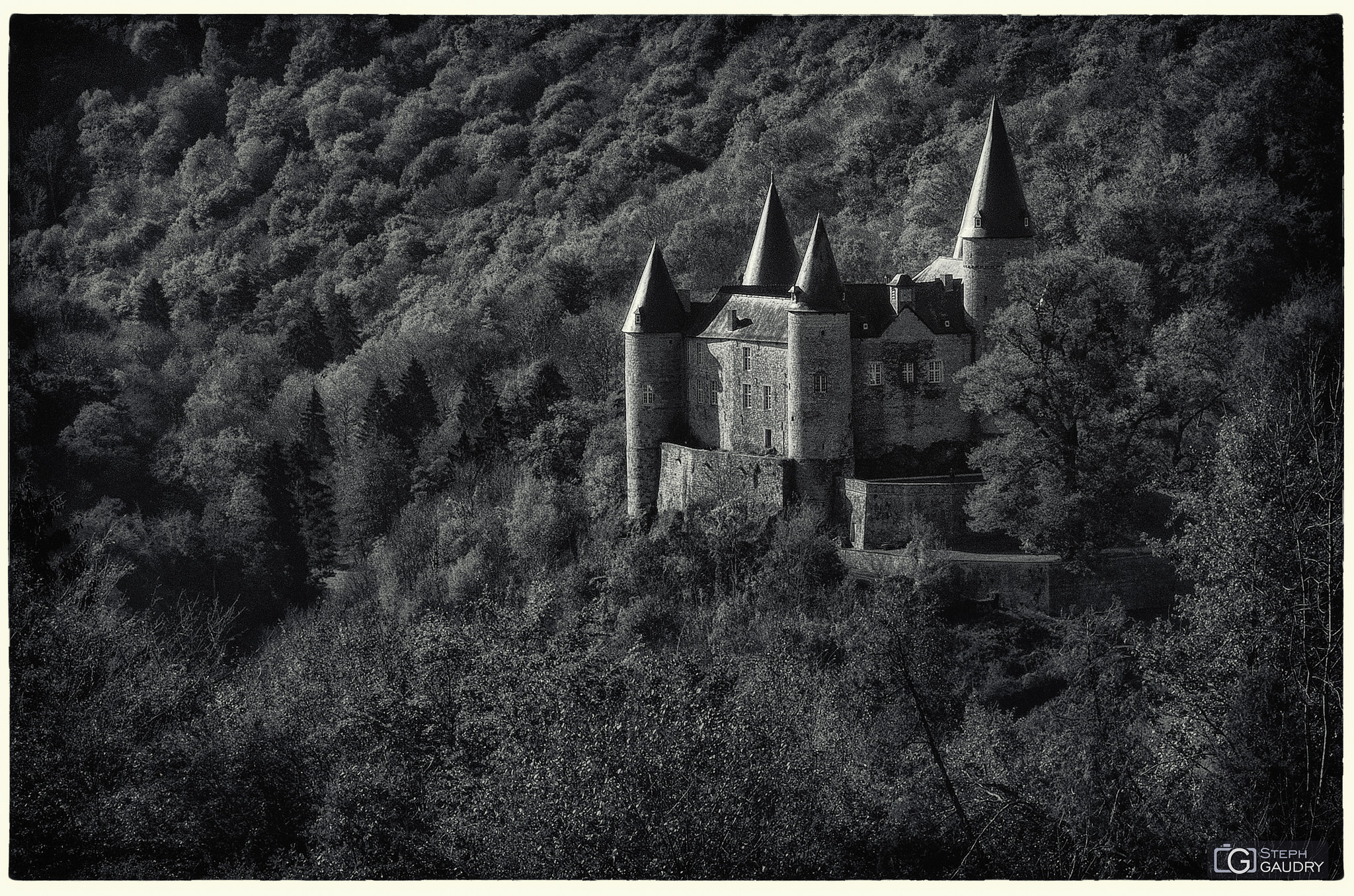 Château de Vêves - vu depuis un autre château