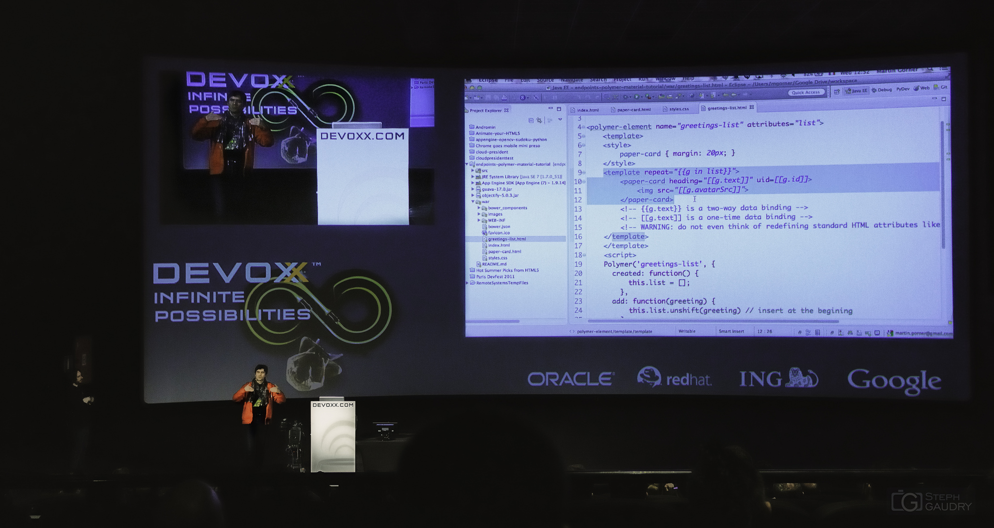 Devoxx 2014 - Easily Creating Beautiful Web Apps with Polymer and Paper Elements. [Click to start slideshow]