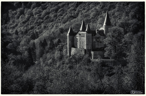 Château de Vêves - vu depuis un autre château