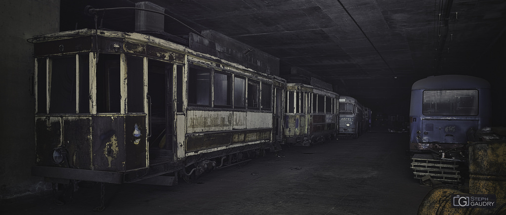 The abandoned streetcars The abandoned streetcars