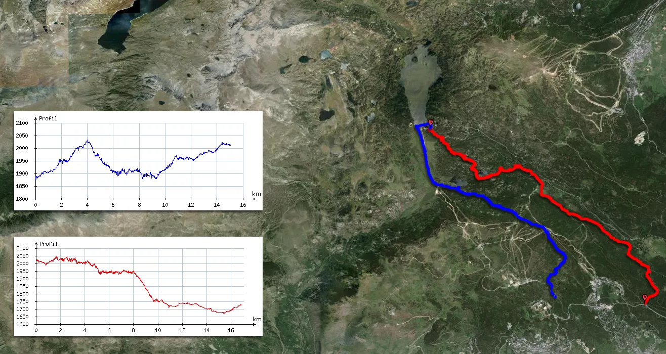 Tracé des parcours en joëlettes du 8 et 9 juillet 2015