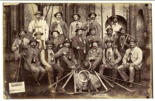 Mineurs de Ste Marqurite dans les années 1890